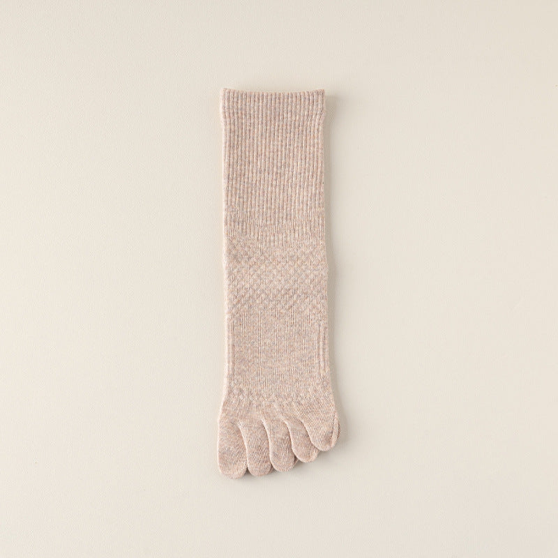 Antibacterial women’s five toe socks