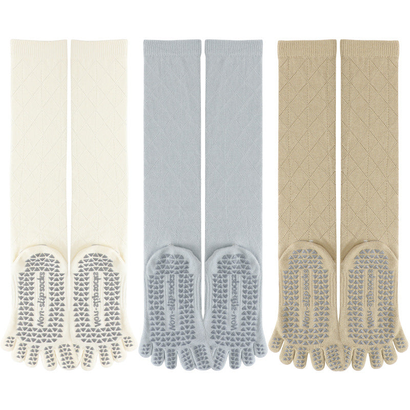 Long Calf Non Slip Yoga Socks 3 Pack
