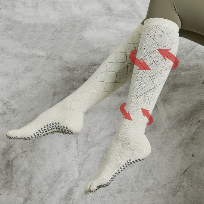 Long Calf Non Slip Yoga Socks 3 Pack