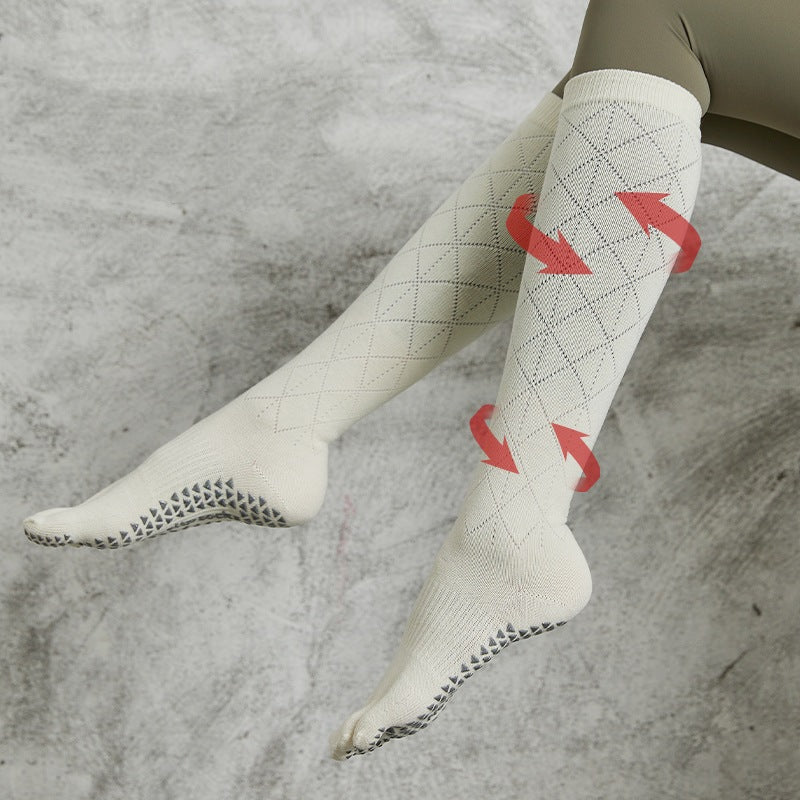Long Calf Non Slip Yoga Socks 3 Pack