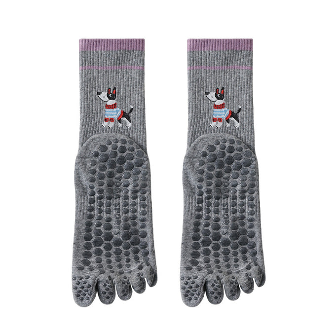 Women’s Yoga Grip Toe Socks 4 Pack