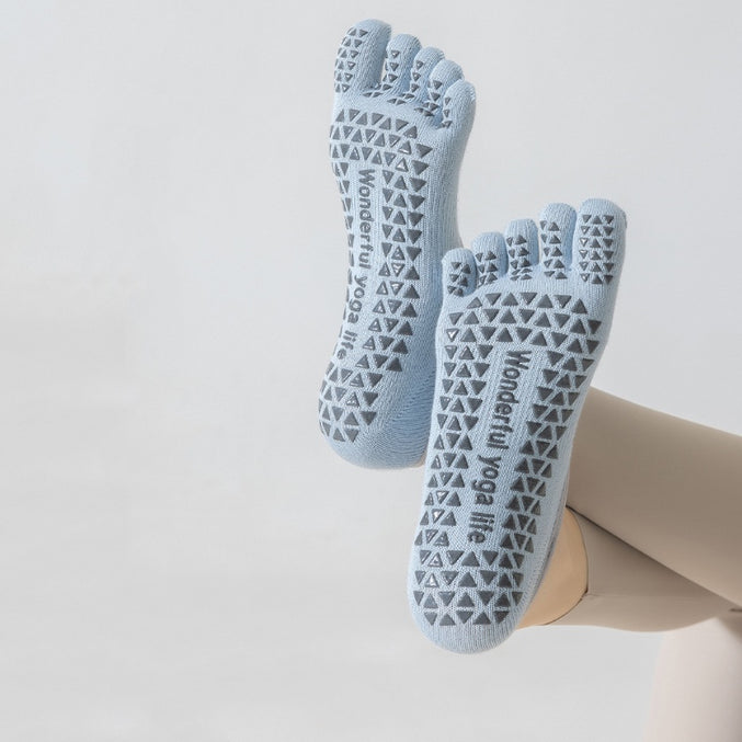 Cross Strap Grip Toe Socks
