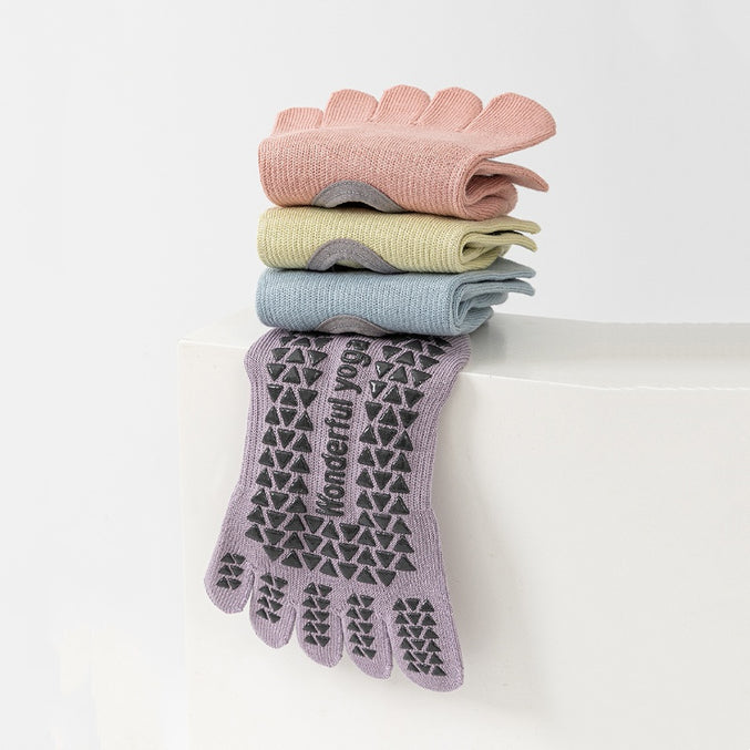 Cross Strap Grip Toe Socks