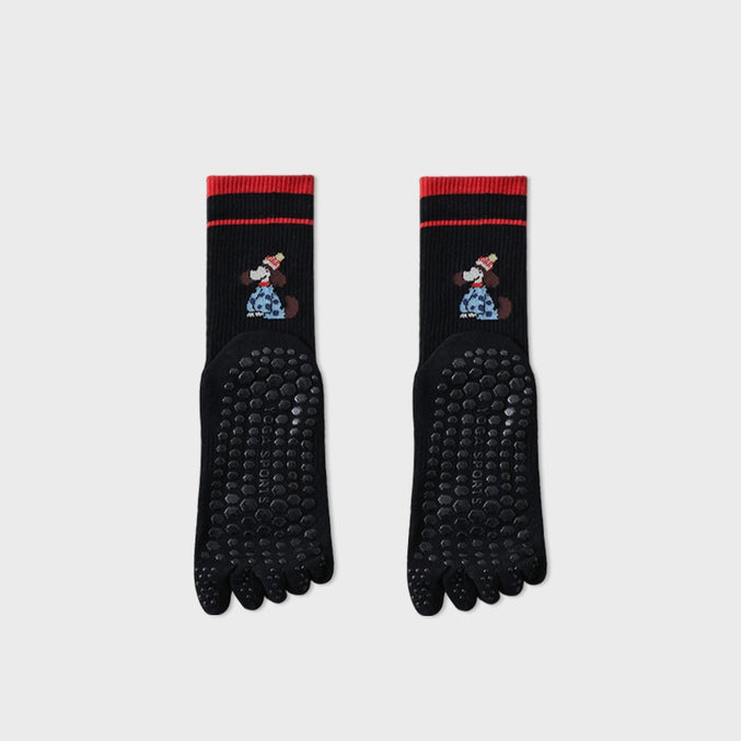 Women’s Yoga Grip Toe Socks 4 Pack