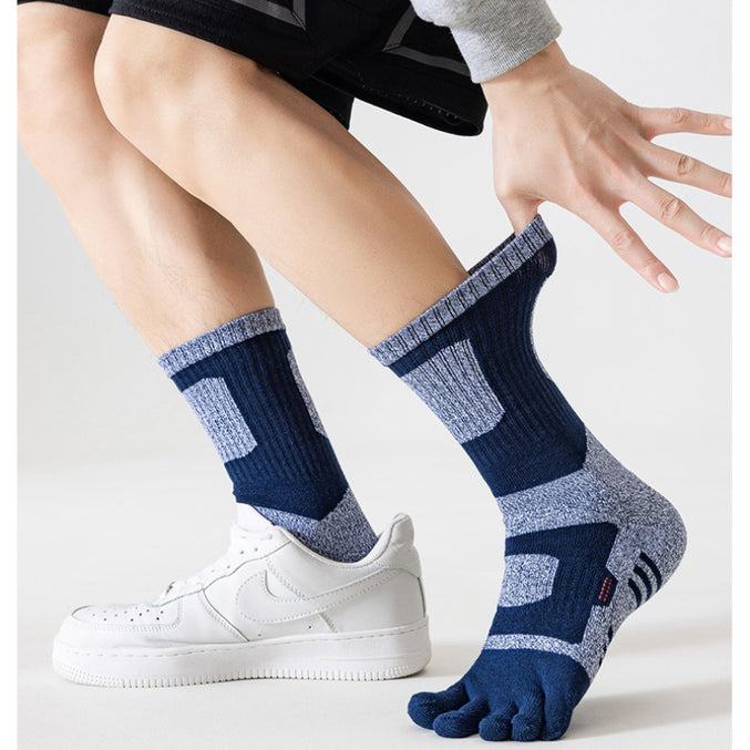 Men’s Towel Sole Toe Socks 3 Pack