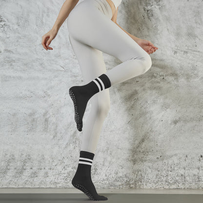 Mid Calf Striped Toe Socks set