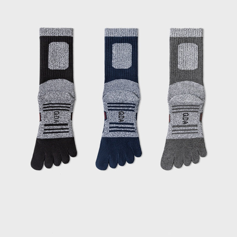 Men’s Towel Sole Toe Socks 3 Pack