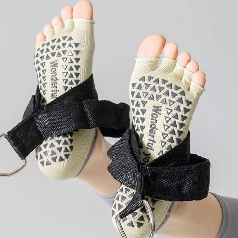 Open Toe Strap Grip Socks
