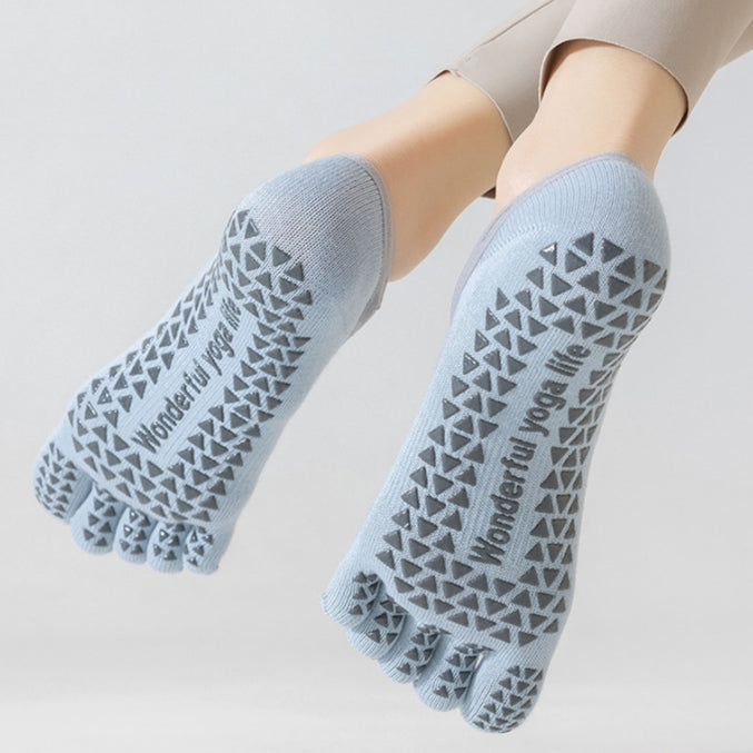 Cross Strap Grip Toe Socks