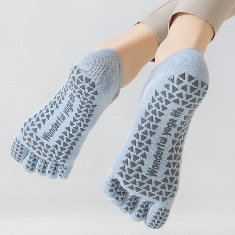 Cross Strap Grip Toe Socks