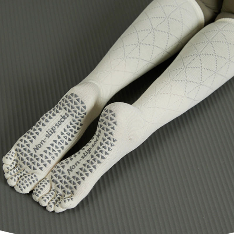 Long Calf Non Slip Yoga Socks 3 Pack