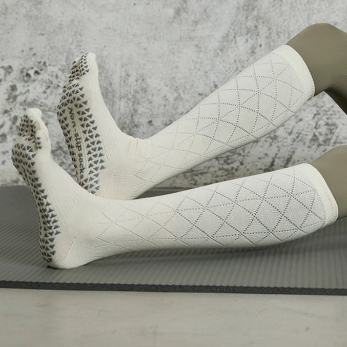 Long Calf Non Slip Yoga Socks 3 Pack