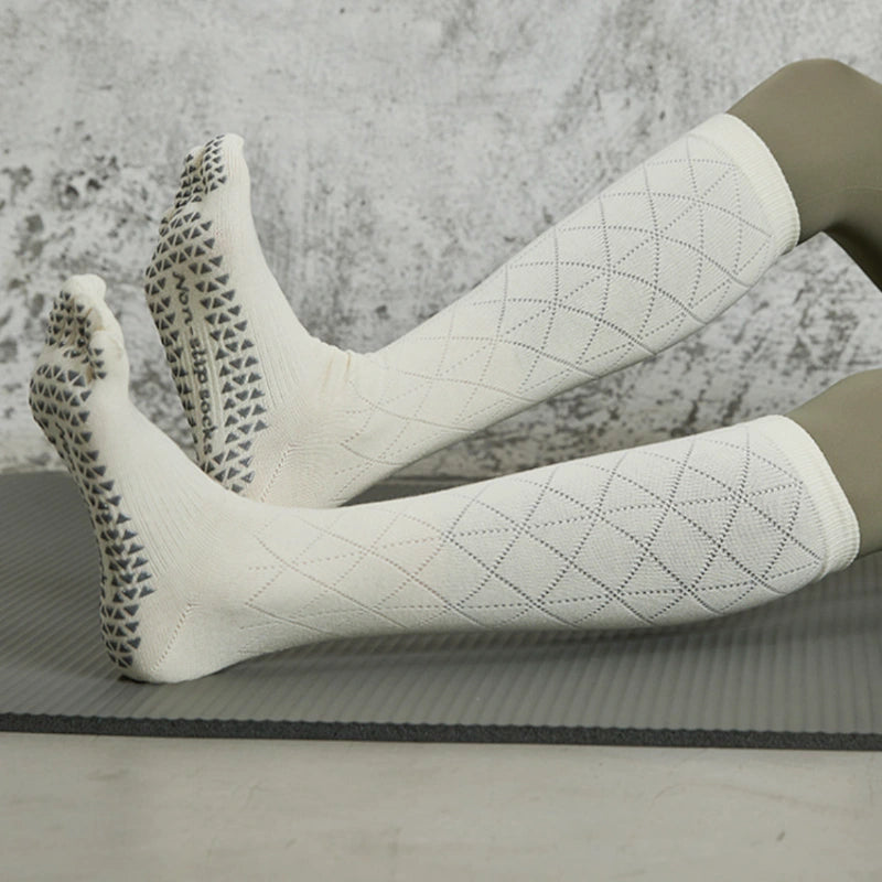 Long Calf Non Slip Yoga Socks 3 Pack
