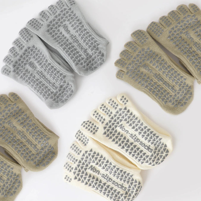 Long Calf Non Slip Yoga Socks 3 Pack