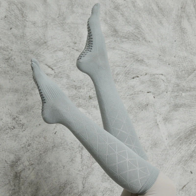Long Calf Non Slip Yoga Socks 3 Pack