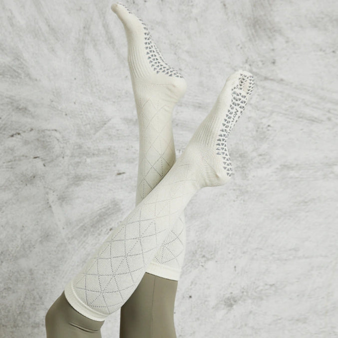 Long Calf Non Slip Yoga Socks 3 Pack