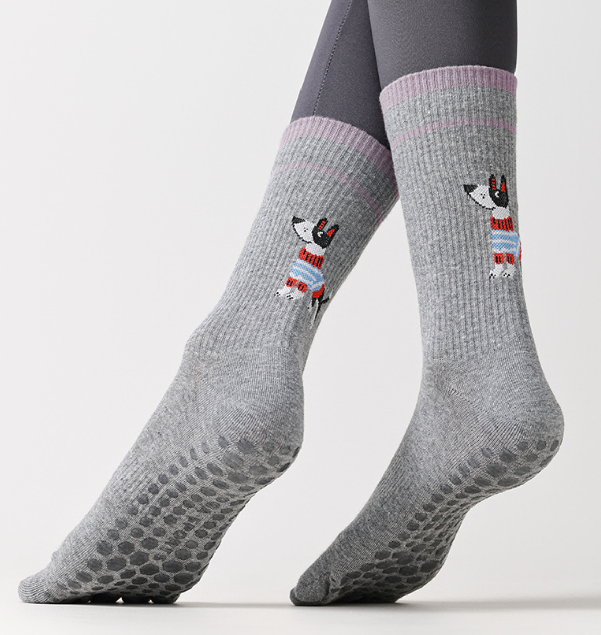 Women’s Yoga Grip Toe Socks 4 Pack