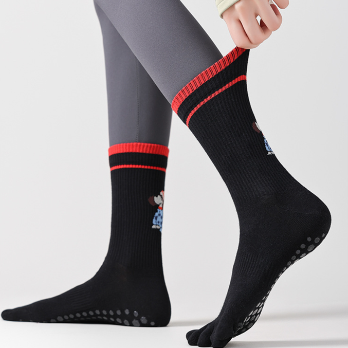 Women’s Yoga Grip Toe Socks 4 Pack