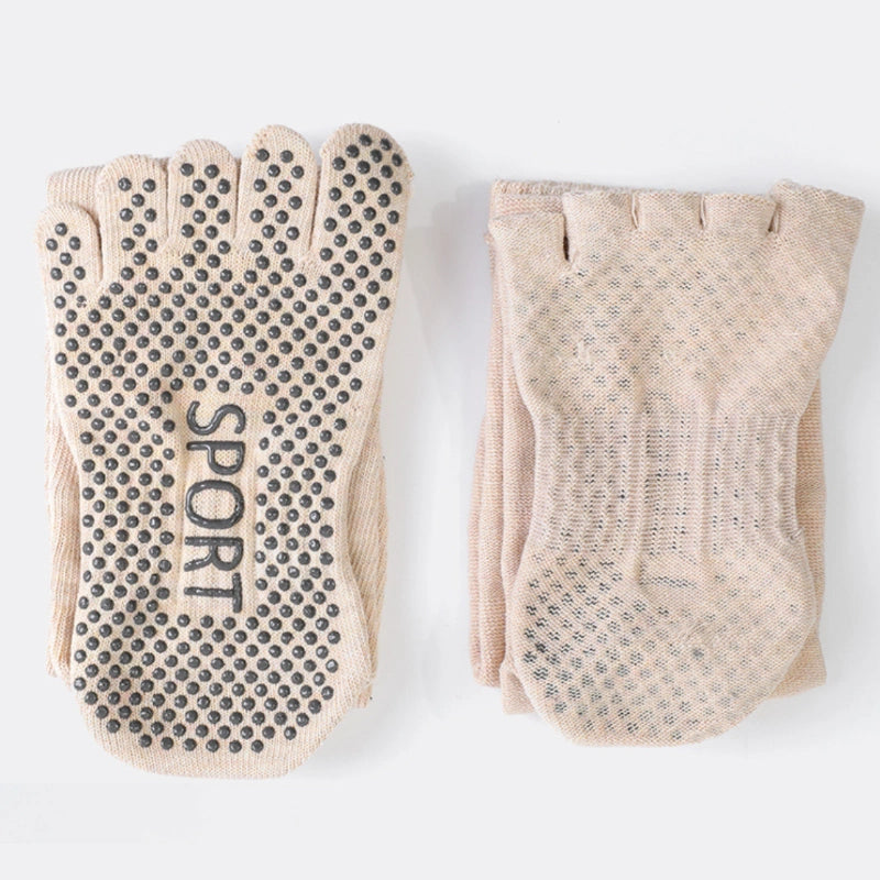 Over Knee Non Slip Grip Toe Socks set
