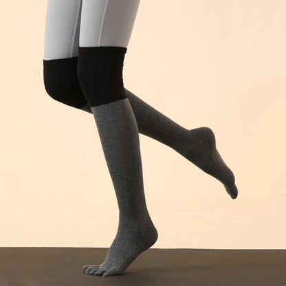 Over Knee Non Slip Grip Toe Socks set