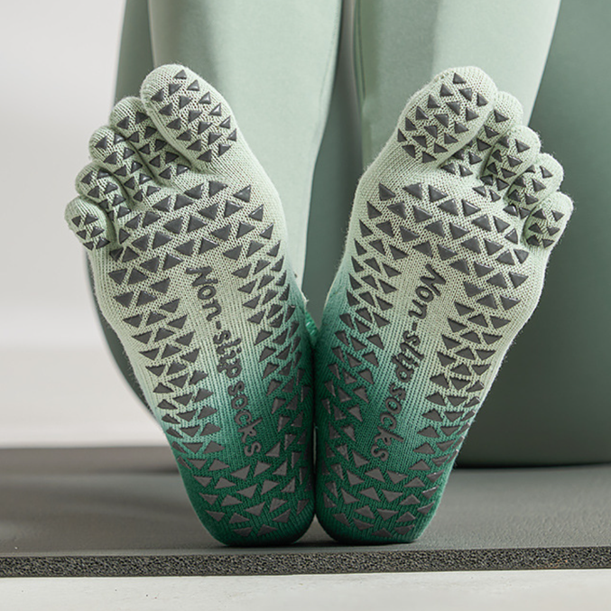 Gradient Open Back Grip Socks