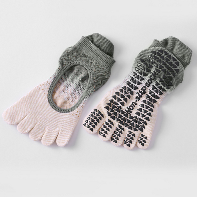 Gradient Open Back Grip Socks